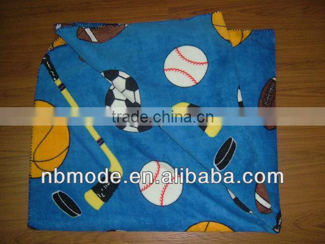 printed microfiber coral fleece blanket