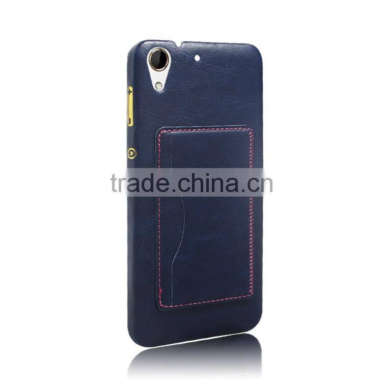 2015 New design Card holder pu leather Cover Case phone case for htc desire 728 china wholesale