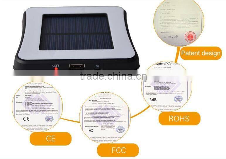 2016 new unique design 5200mah solar power mobile phone charging station