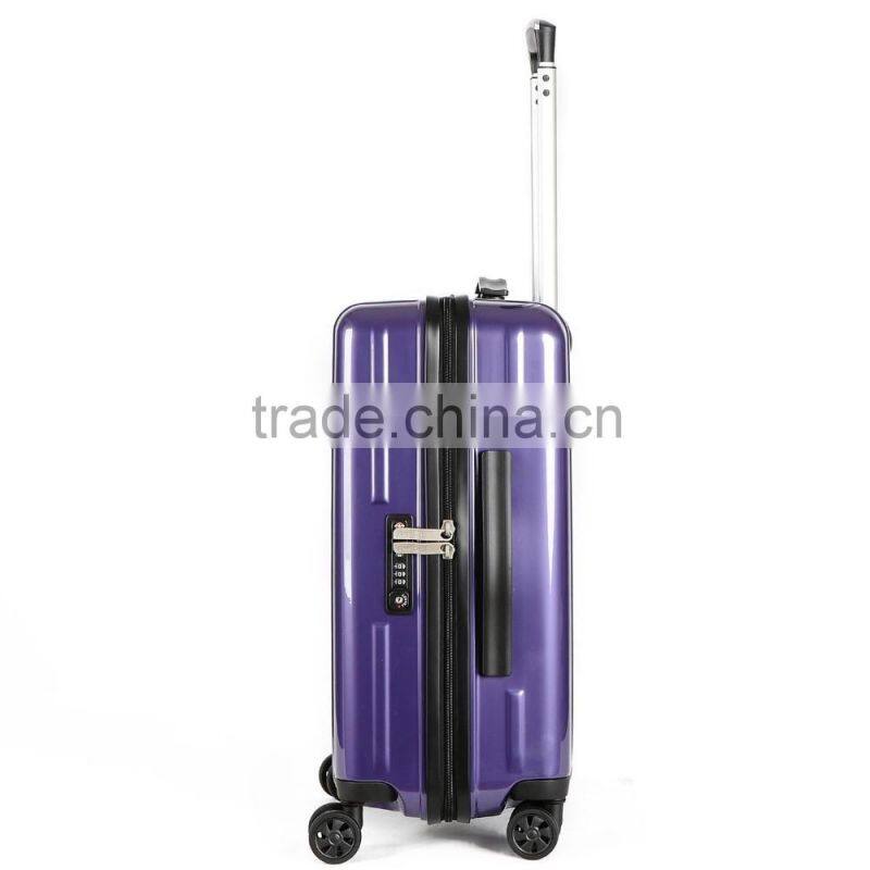 Online Shopping 3 pieces Chinese manufacturer ABS PC polycarbonate luggage