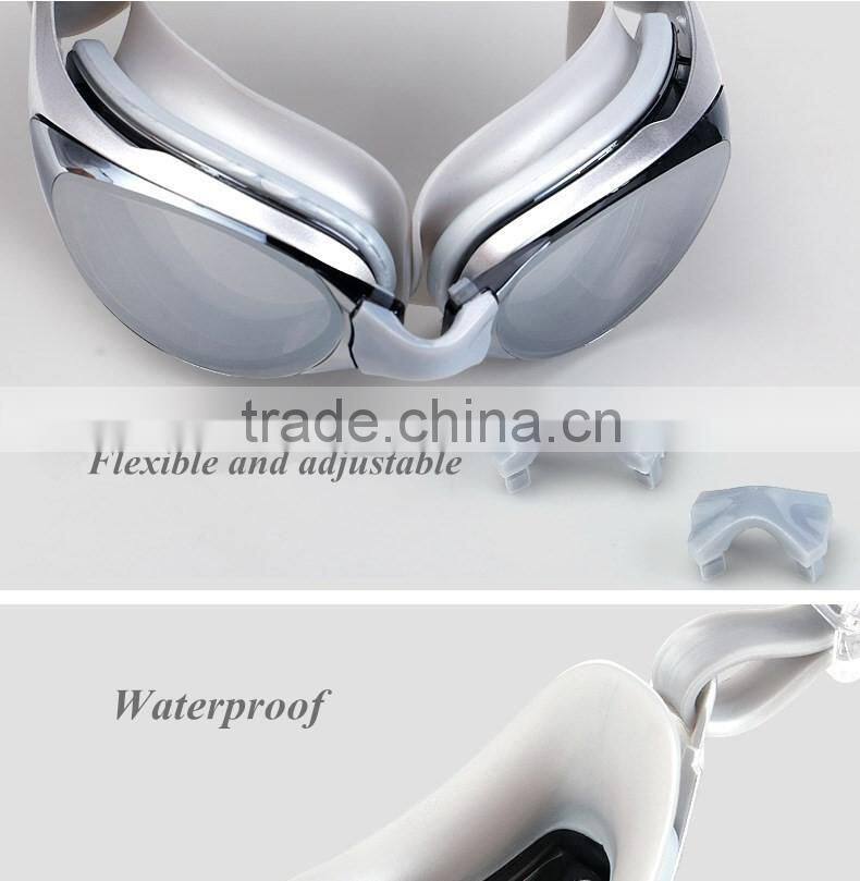 Unisex Swim Glasses For Adult Men Women, Swim Goggles with 100% Anti-UV,Anti Fog Technology Mirror Swimming Glasses-Gold Color