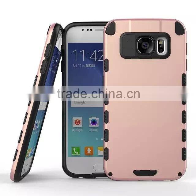 For Samsung Galaxy S6 Hybrid TPU Case, Shockproof Hard Case for Samsung S6 Protective PC Slim Cover
