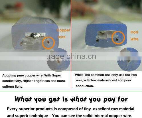 AC 110V/ 220V SMD 5050 Flexible led strip light 60LEDs Waterproof IP65 logo for led strip