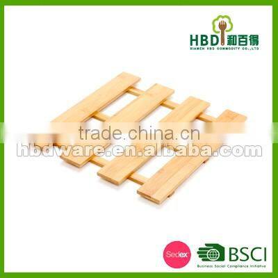 Bamboo bathroom floor mat , bath mat on floor