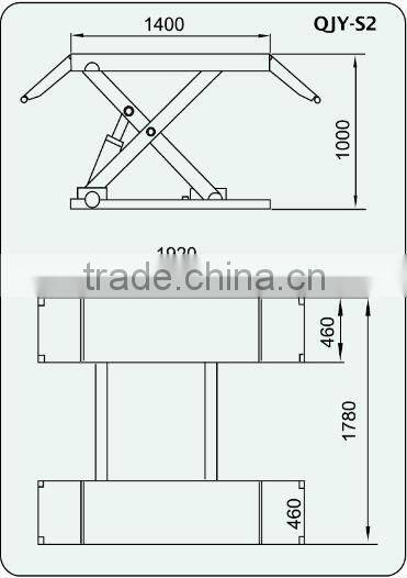 Torin BigRed 3 Ton Low Profile Scissor Car Lift