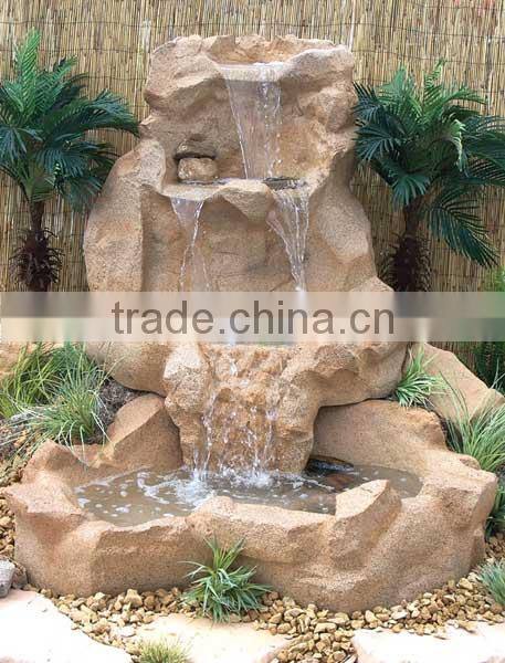 tiered backyard water fountain