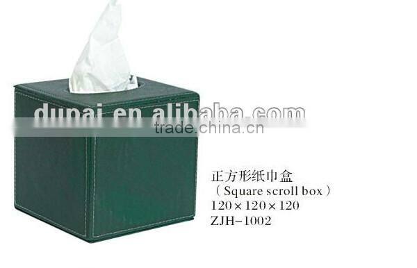Elegant Home or Hotel Supplies wooden tissue box cover leather