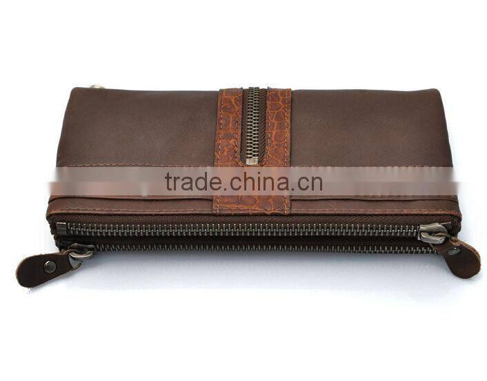 vintage men's business wallets customized genuine leather wallet