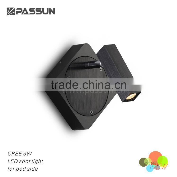 stylish aluminum 3w adjustable led surface led mirror light