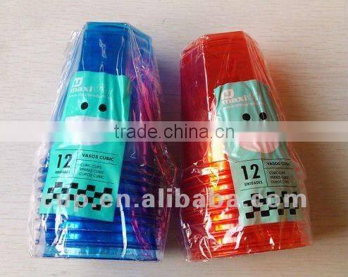 C087890-S 8oz(250ml) KPS disposable square bottom round mouth new plastic hexagonal cup