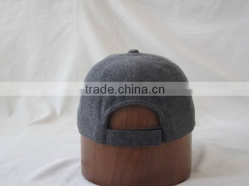 flannel fabric baseball winter cap