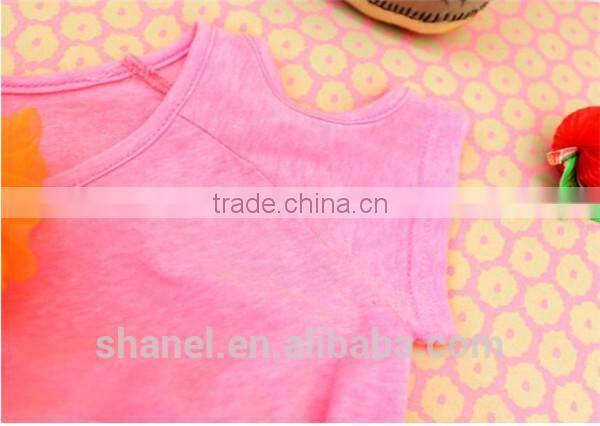 kids girls flower t shirt of simple design