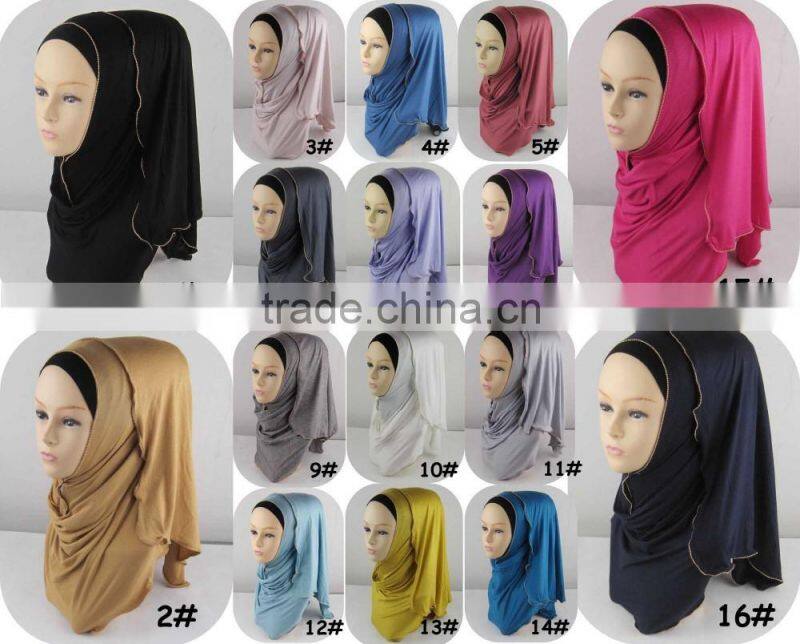 large scarf ruffle hijab cotton muslim hijab scarf