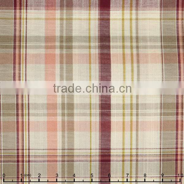 James no minimum regular soft yarn dyed colorful big check plain fabric