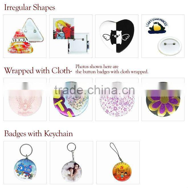 Promotional fashion cool cheap custom award ribbon rosette button badge