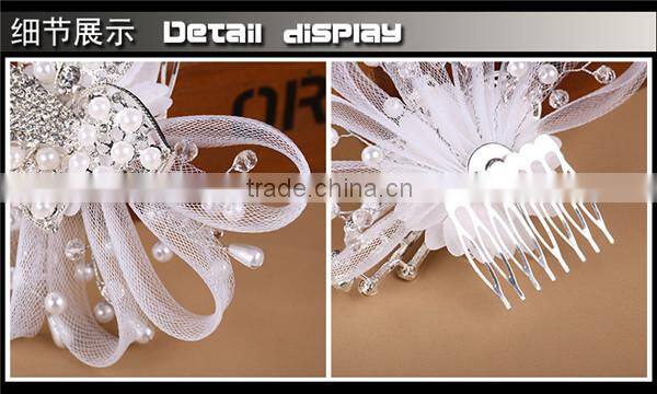MYLOVE 2015 hair combs bridal pearl hair accessory MLF090