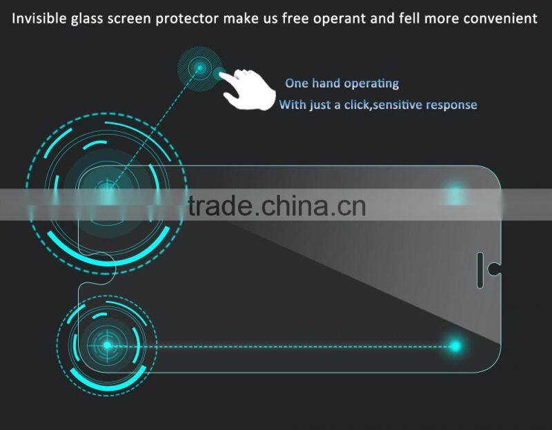 2016 Smart tempred glass for iphone 6 with Confirm and Return Button