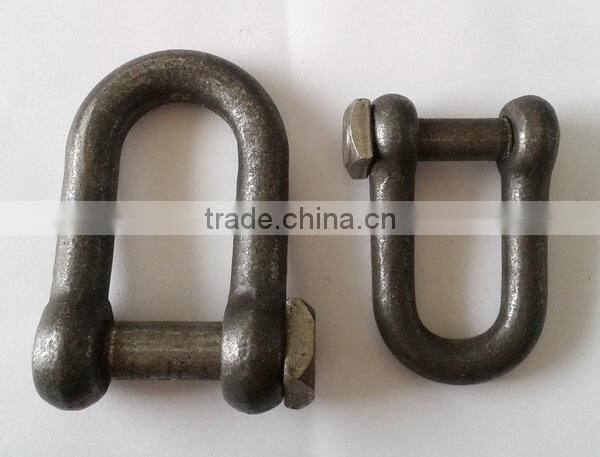 Forged European trawling shackle D shackle