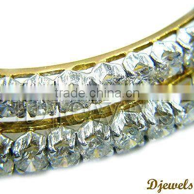 Solitaire Gold Bangles, Bangles, Solitaire Jewellery