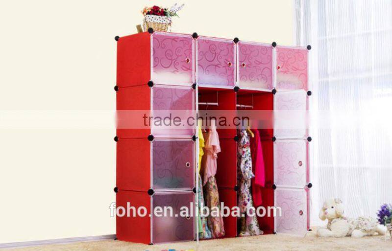 16 doors clear plastic cabinets, storing clothes, shoes, toys plastic cabinets