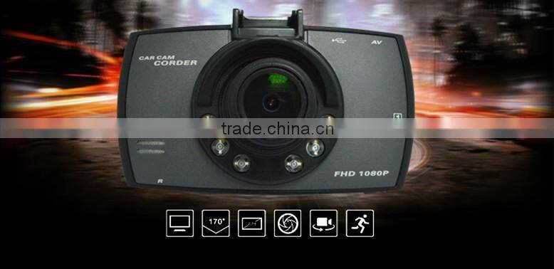 2.7 inch LED display accelerometer wide-angle full hd night-vision driver recorder hd car DVR camera