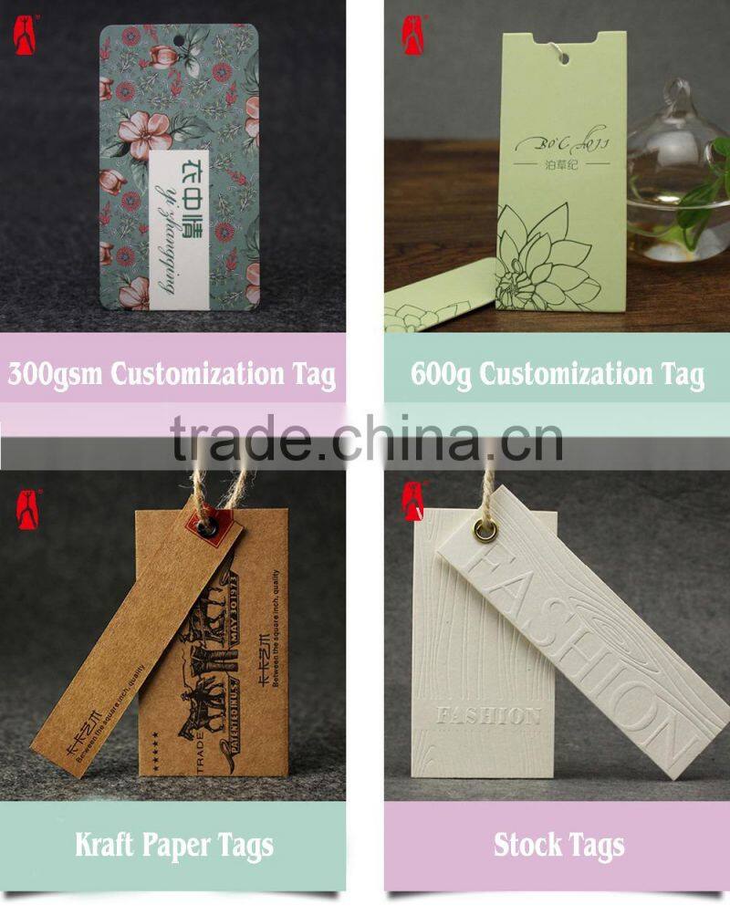300g coated paper heart shaped paper hang tag with hole