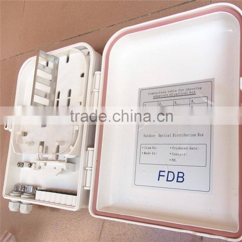 16 core Plastic shell Fiber optic distribution box