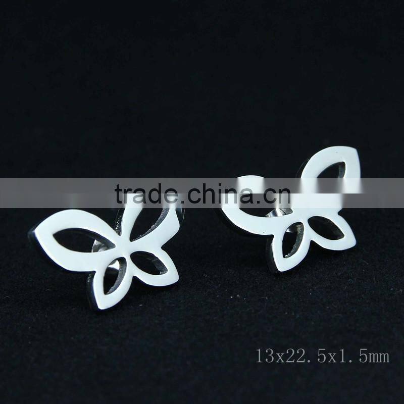 stud earrings with butterfly design earrings for wholesale