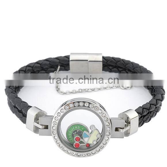 Hot New Products For 2016 Best Selling Products Popular At High Quality Leather Bracelet Lockets Wholesale