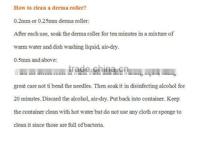 NL-DRS540most portable skin care fine titanium micro needle derma roller medical Skin Roller system