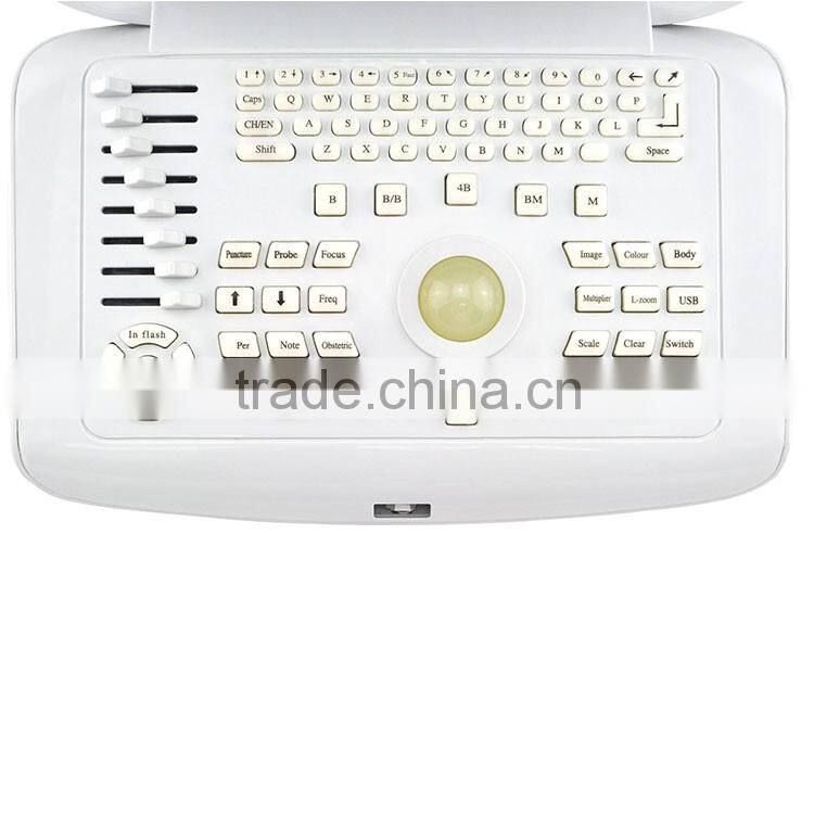 CE approved 3.5Mhz multi-frequency convex probe Portable veterinary ultrasound scanner