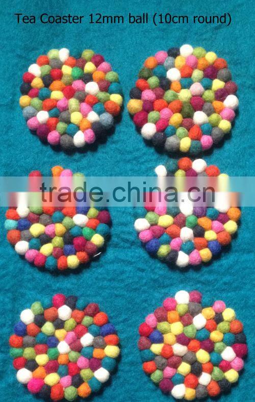 Tea coaster/ felt mat/ felt table coaster/100% woolen felt table coaster
