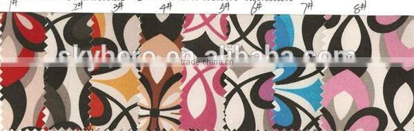 2015 Newest Zebra Printed Satin Luggage Fabric with Foam Backing