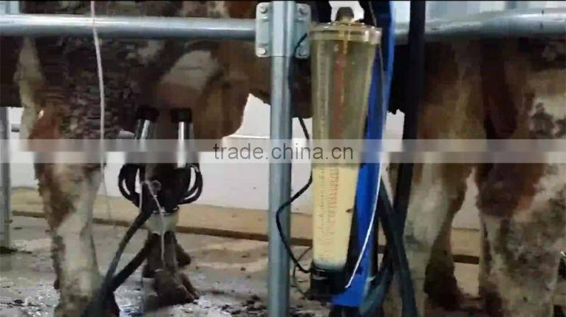 Milking Machine System with Automatic Cluster Remover
