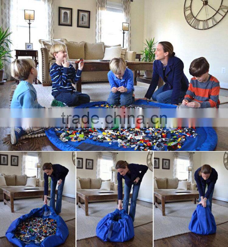 Promotion children play mat bag toy storage bag organizer
