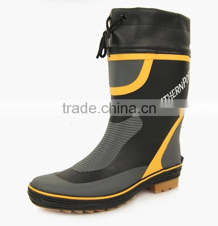 different color available industry and mining men cheap rubber working boot with cuff