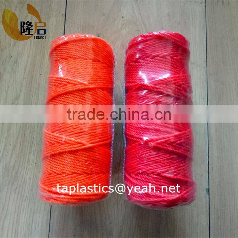100% blue 3 strand polypropylene rope for tug and boat ships fishing