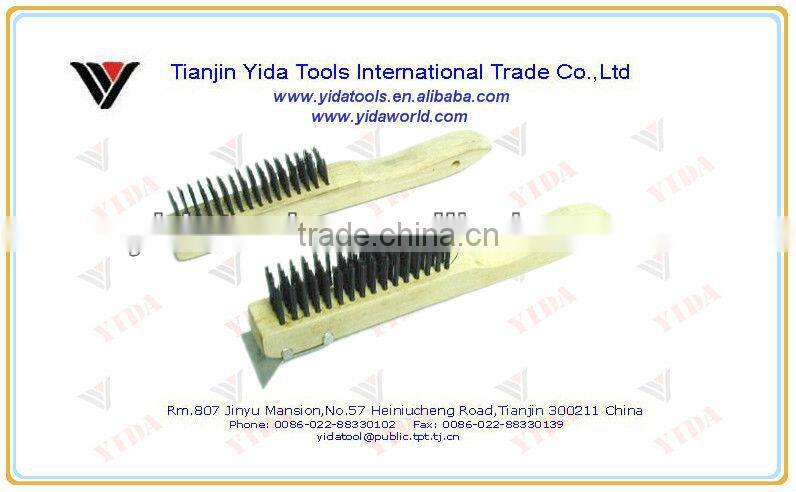 bent handle wire brush