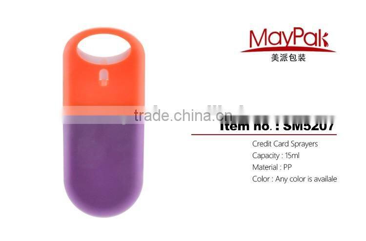 wholesale custom color 15ml credit card sprayers mist sprayer bottle