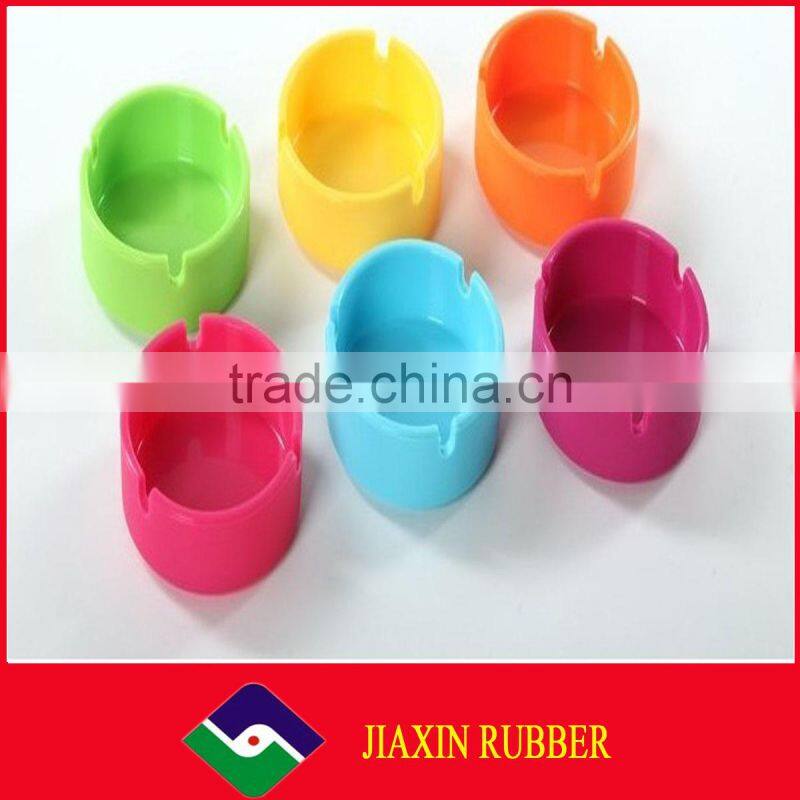 2014 new style oval melamine/silicone/pvc diy ashtray