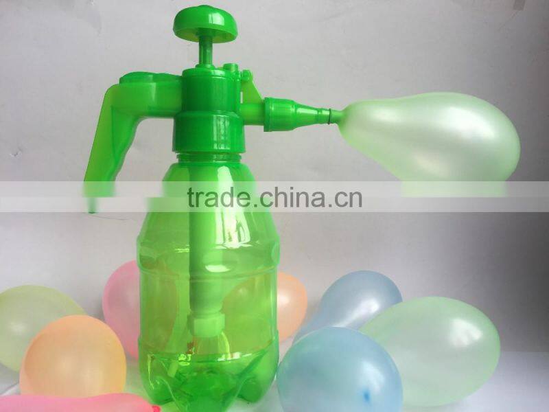 spray with balloon