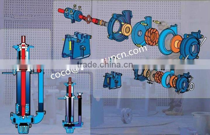 Centrifugal vertical submersible sump pump for mining