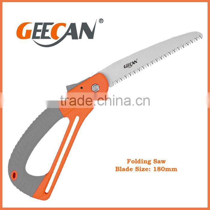 Plastic handle folding pruning saw
