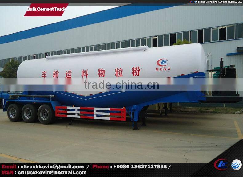 3 axles 60 tons bulk cement tanker trailer
