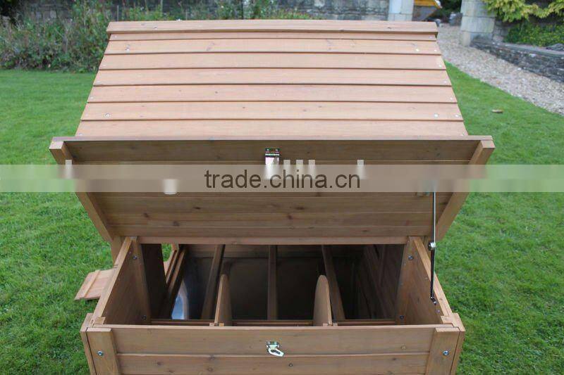 Wooden Chicken Coop with egg crate