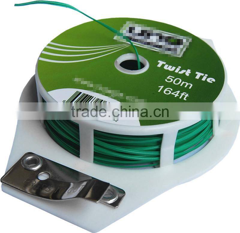 magic twist tie/ pvc binding wire pvc coated tie wire