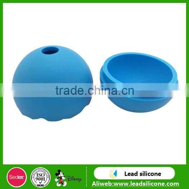 FDA and LFGB Grade New Arrival Silicone Ice Ball Mold With Ice Cube Tray