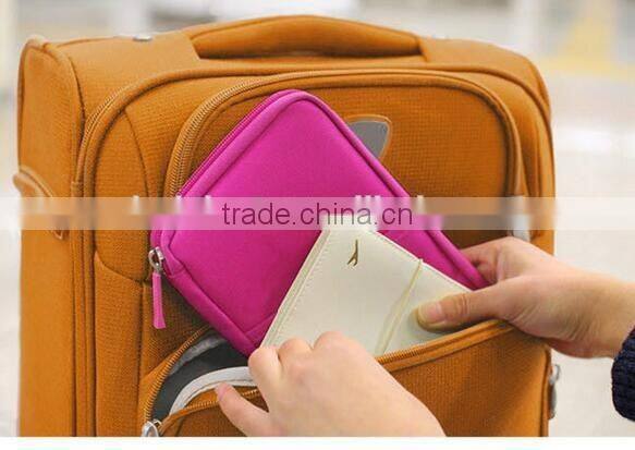CY151 Travel Card Cash Document Organizer Wallet Rfid Blocking Passport Holder