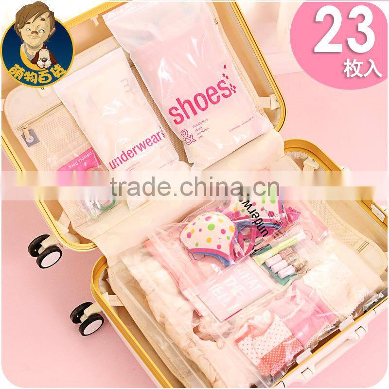 Q1103 Multi functional plastic travel transparent waterproof bag