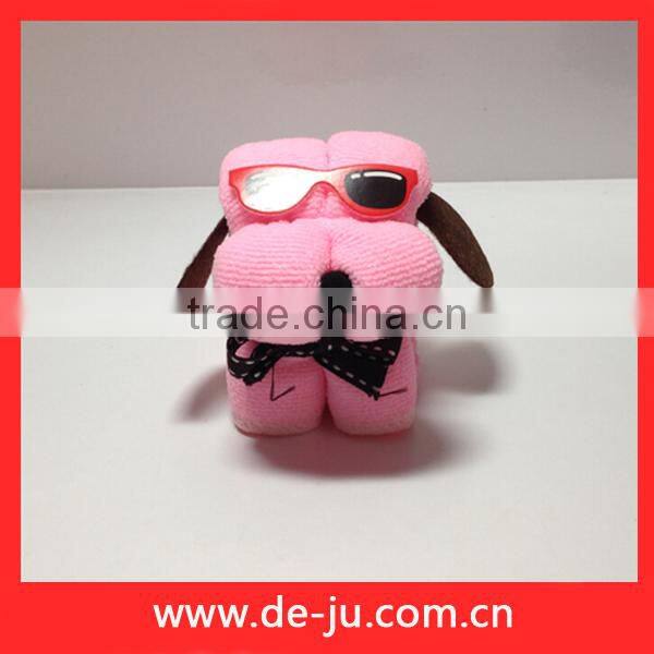 Colorful Towels Dog Shaped Birthday Gift For Children
